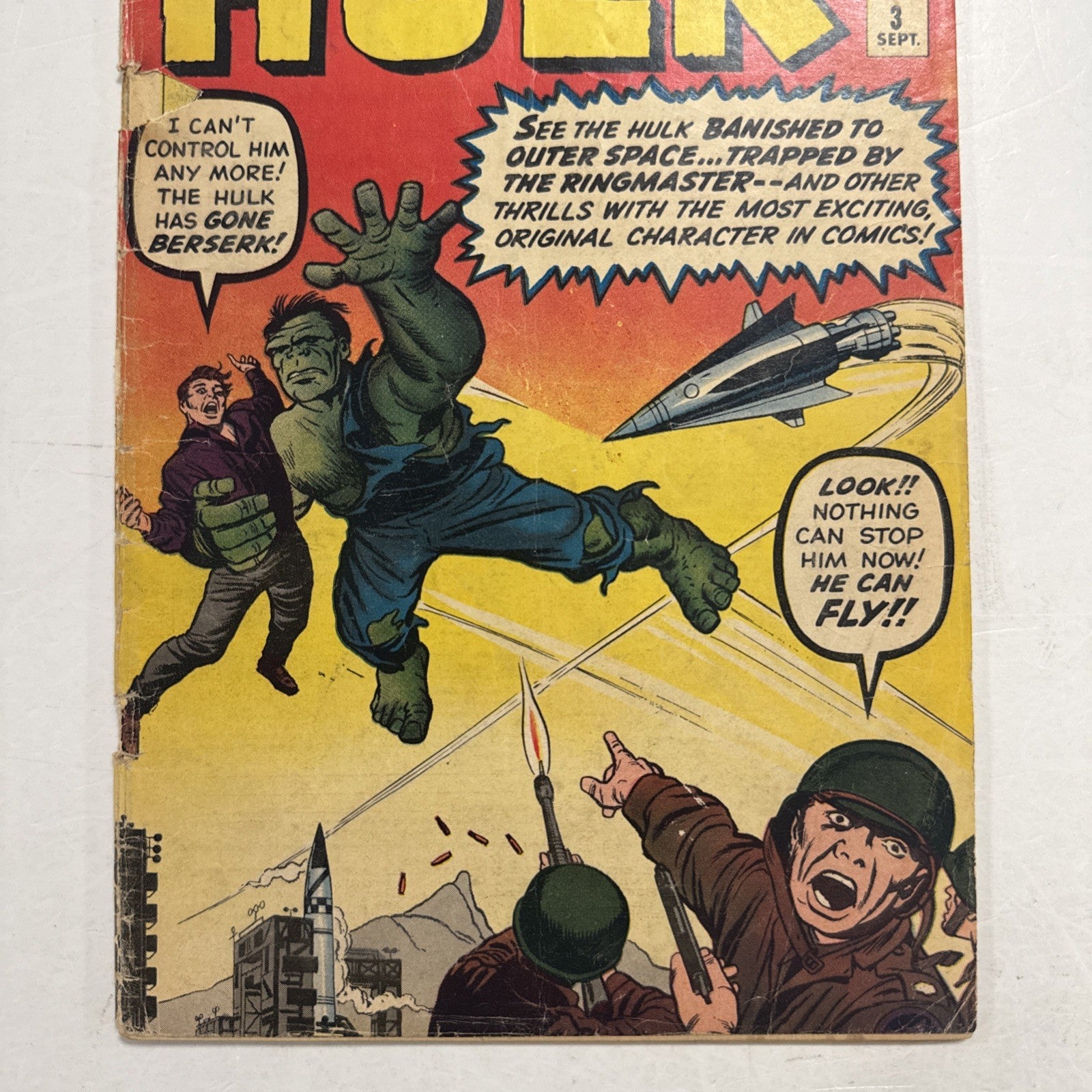The Incredible Hulk #3 1962 GD 1st Appearance of Ringmaster **2