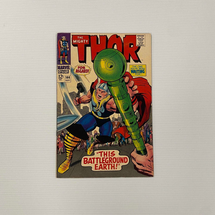 The Mighty Thor #144 1967 FN+ Cent Copy *Slight tear in left middle back cover*