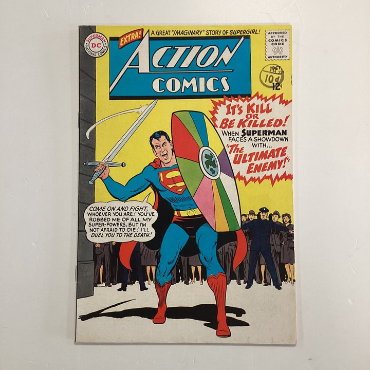 Action Comics #329 1965 FN+ Pence Stamp0
