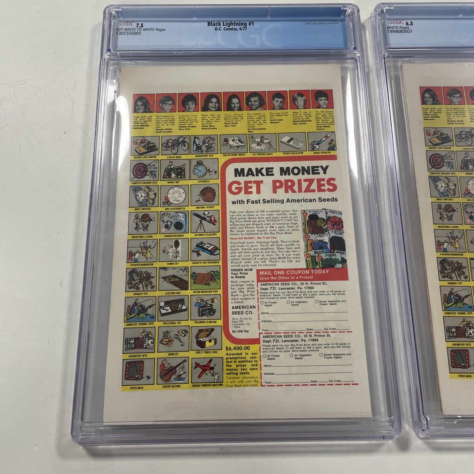 Black Lightning #1 & #2 1977 CGC 7.5 & 6.5 1st App & Origin of Black Lightning14