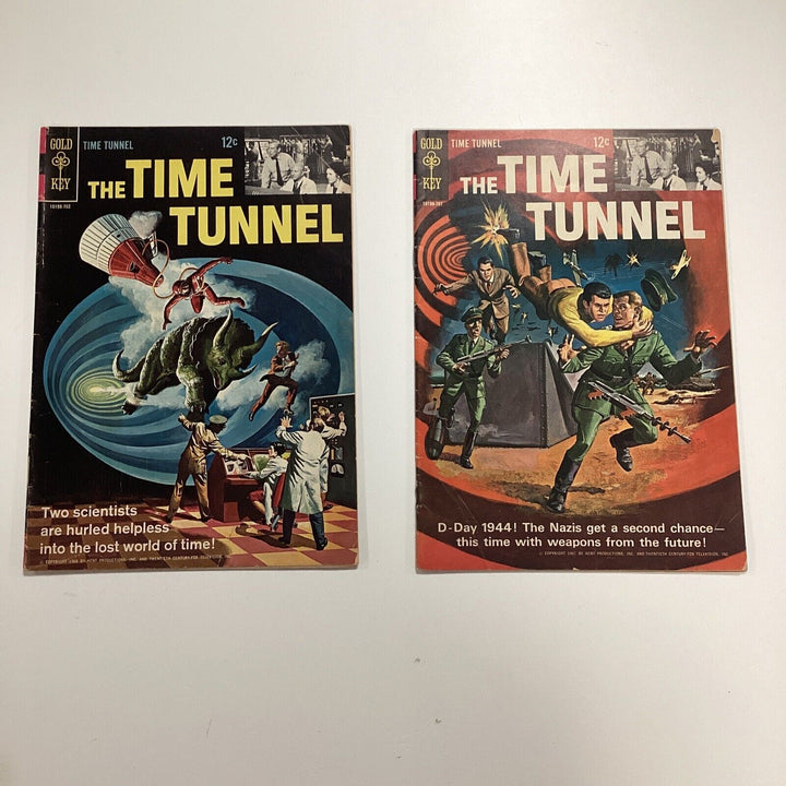 The Time Tunnel #1 & #2 1966-67 VG Gold Key Comics