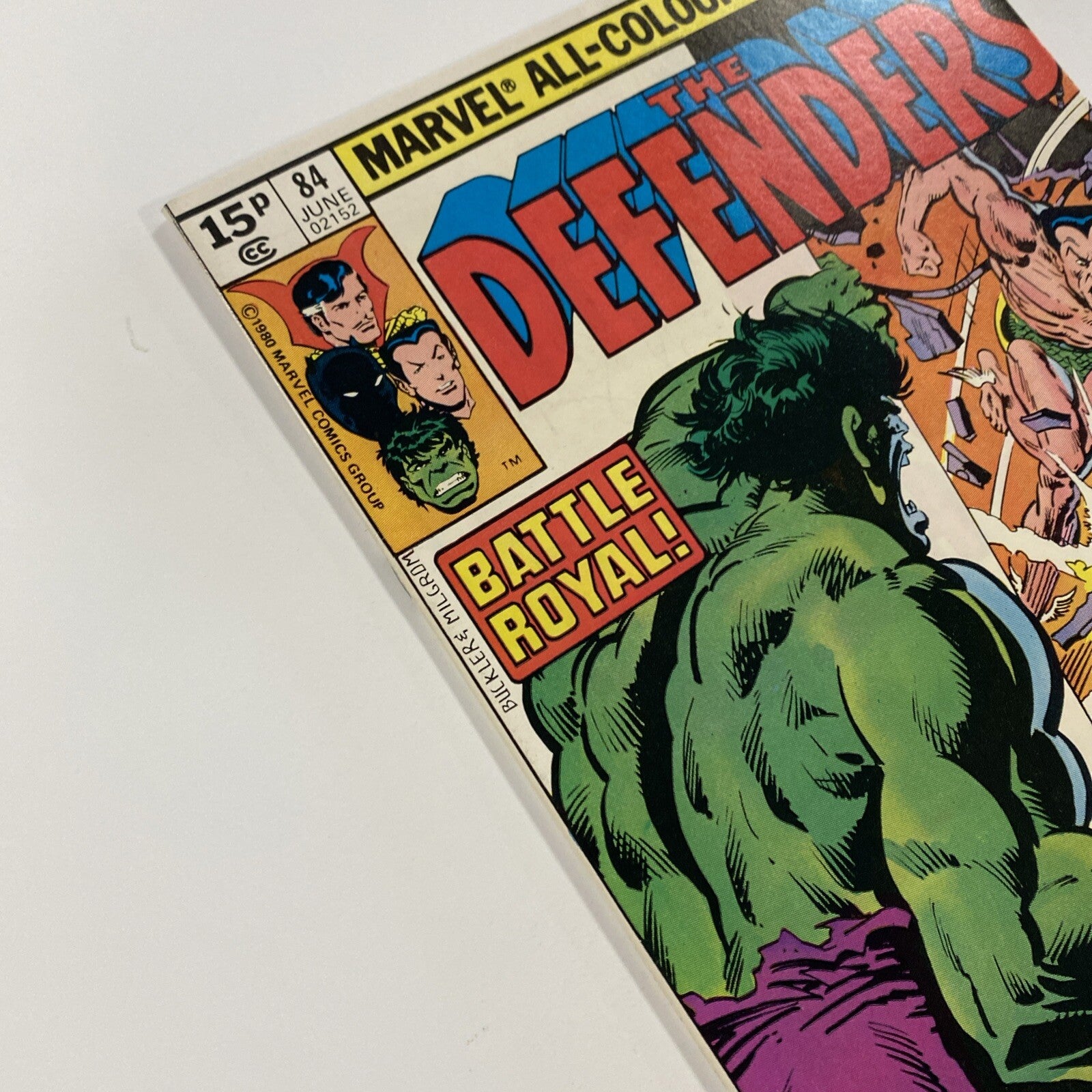 Defenders #84 1980 VF/NM 1st Namor vs Black Panther Battle Pence Copy3
