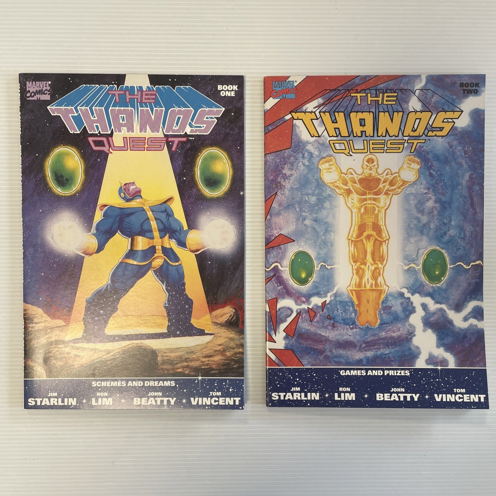 Thanos Quest #1 #2 1990 VF/NM Complete Set Starlin Ron Lim0
