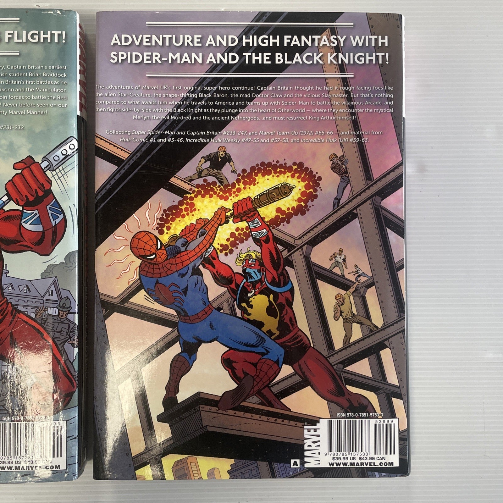 Captain Britain Vols 1 & 2 Set Birth Of A Legend, Siege of Camelot HC Graphic No12