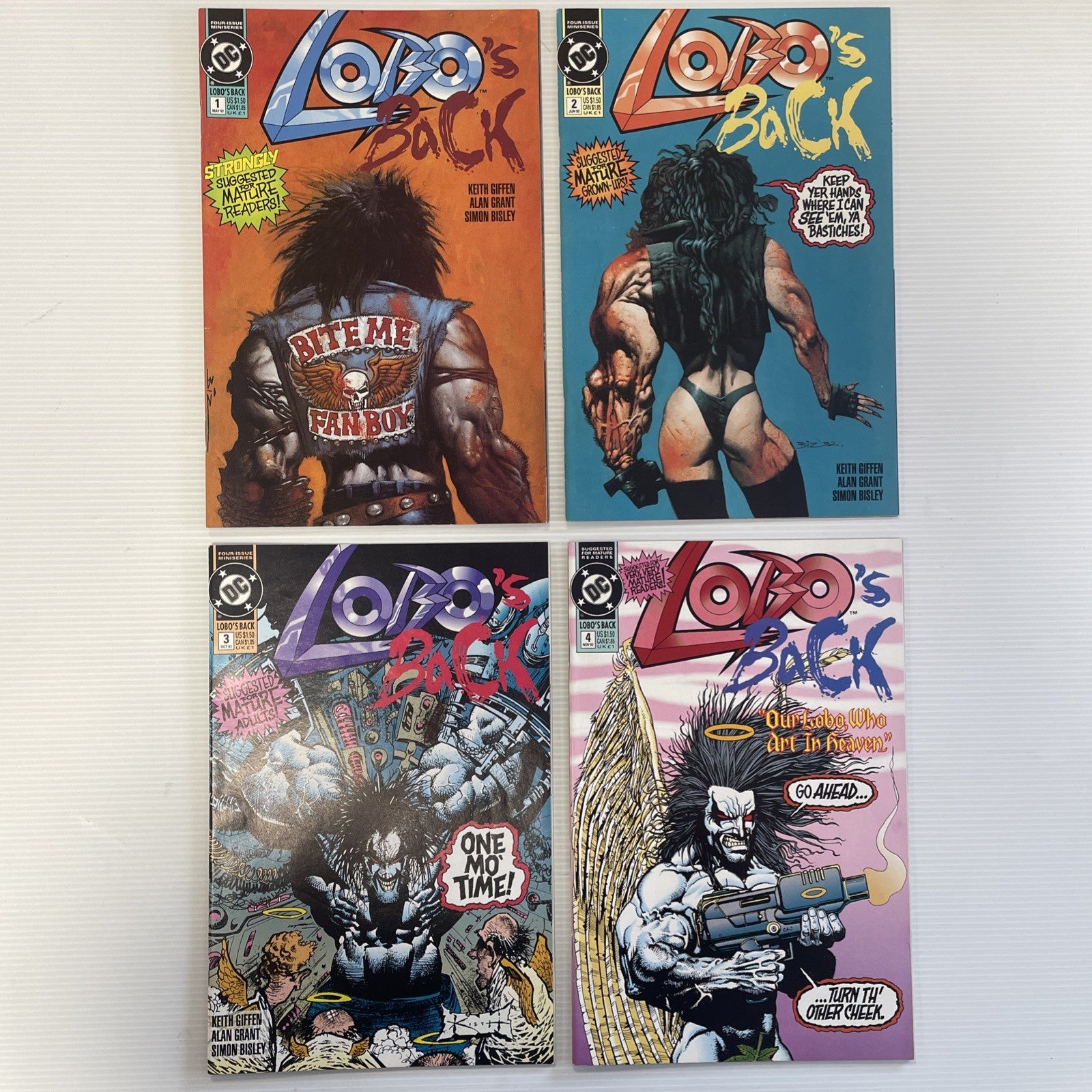 Lobo's Back #1-4 1992 Avg VF Complete Set0