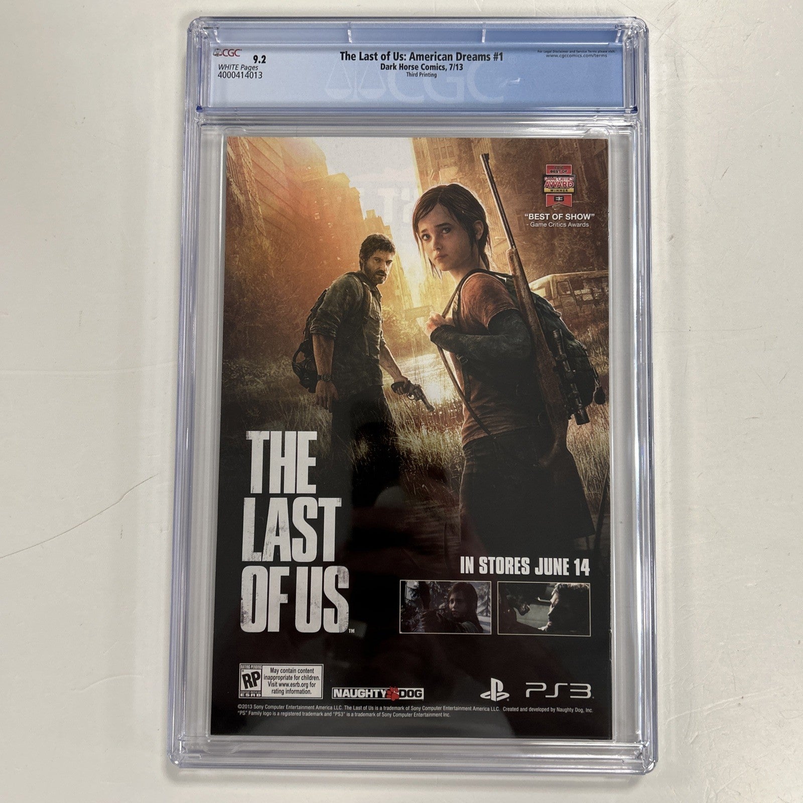 The Last Of Us: American Dreams #1 2013 CGC 9.2 White Pages Third Print8
