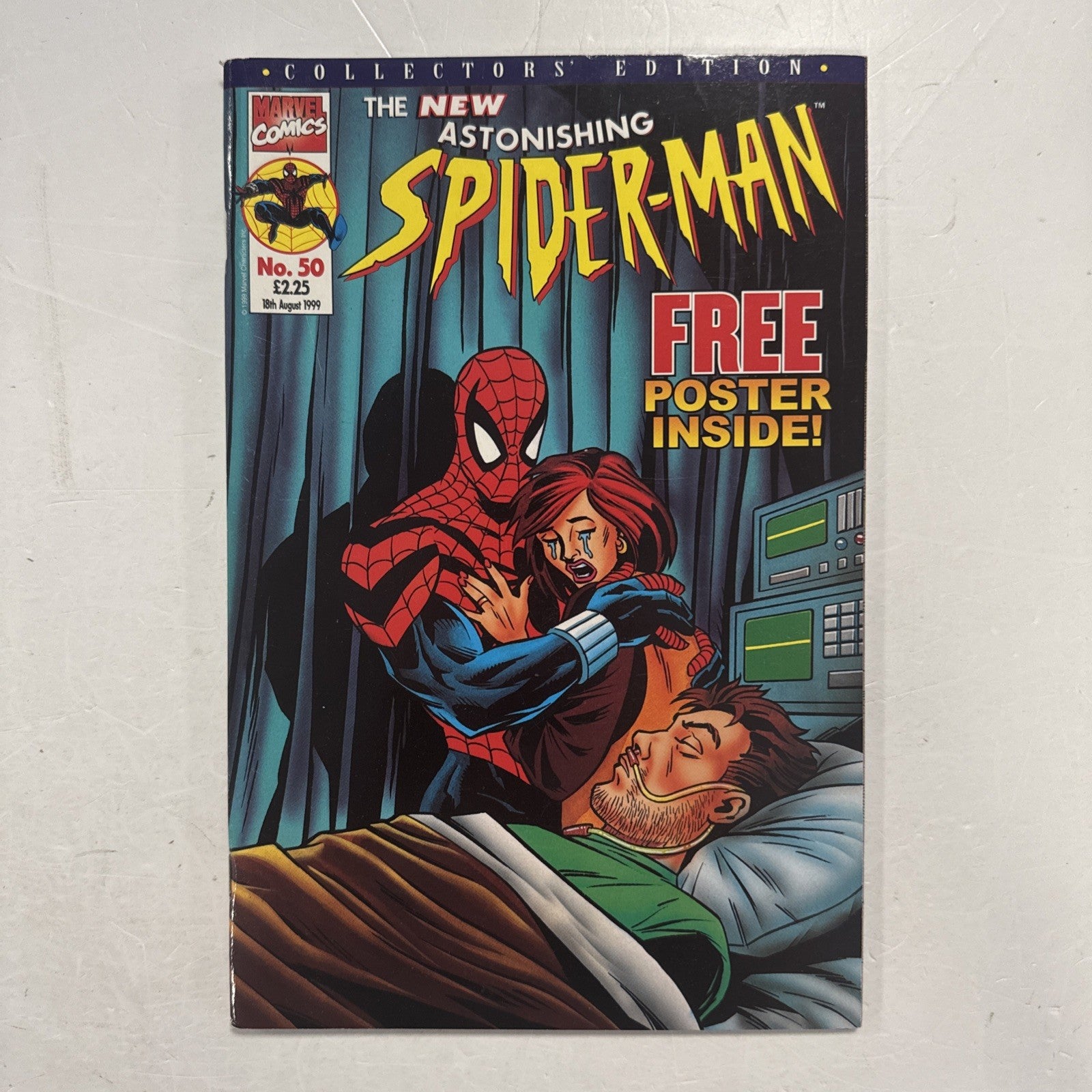 Astonishing Spider-Man #50 1999 VF UK Marvel Panini Inc. Free Gift Poster0