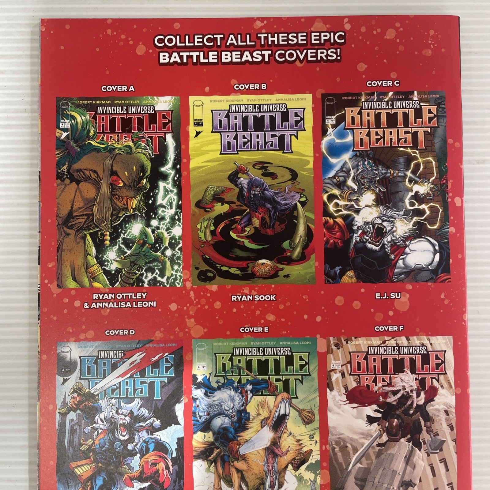 Invincible Universe Battle Beast #4 2025 NM Kevin Tolibao Whatnot Exclusive Virg5
