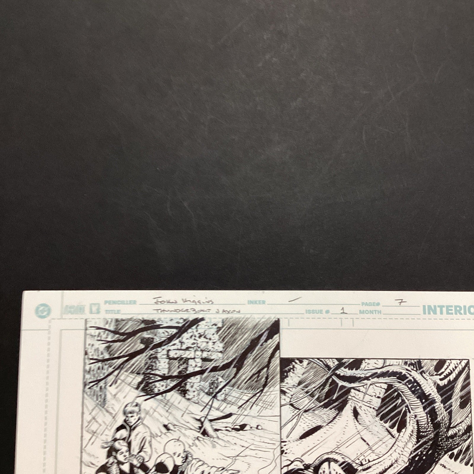 Original Artwork for Thunderbolt Jaxon #1 Page 7 By John Higgins 20065
