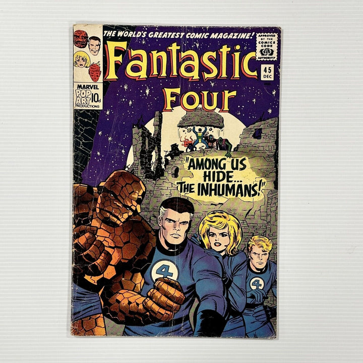 Fantastic Four #45 1965 GD/VG 1st appearance of The Inhumans Pence Copy