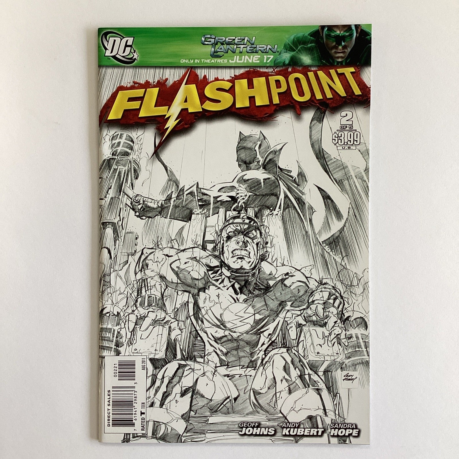 Flashpoint #1-5 2011 VF/NM Complete Set Sketch Variant Covers4