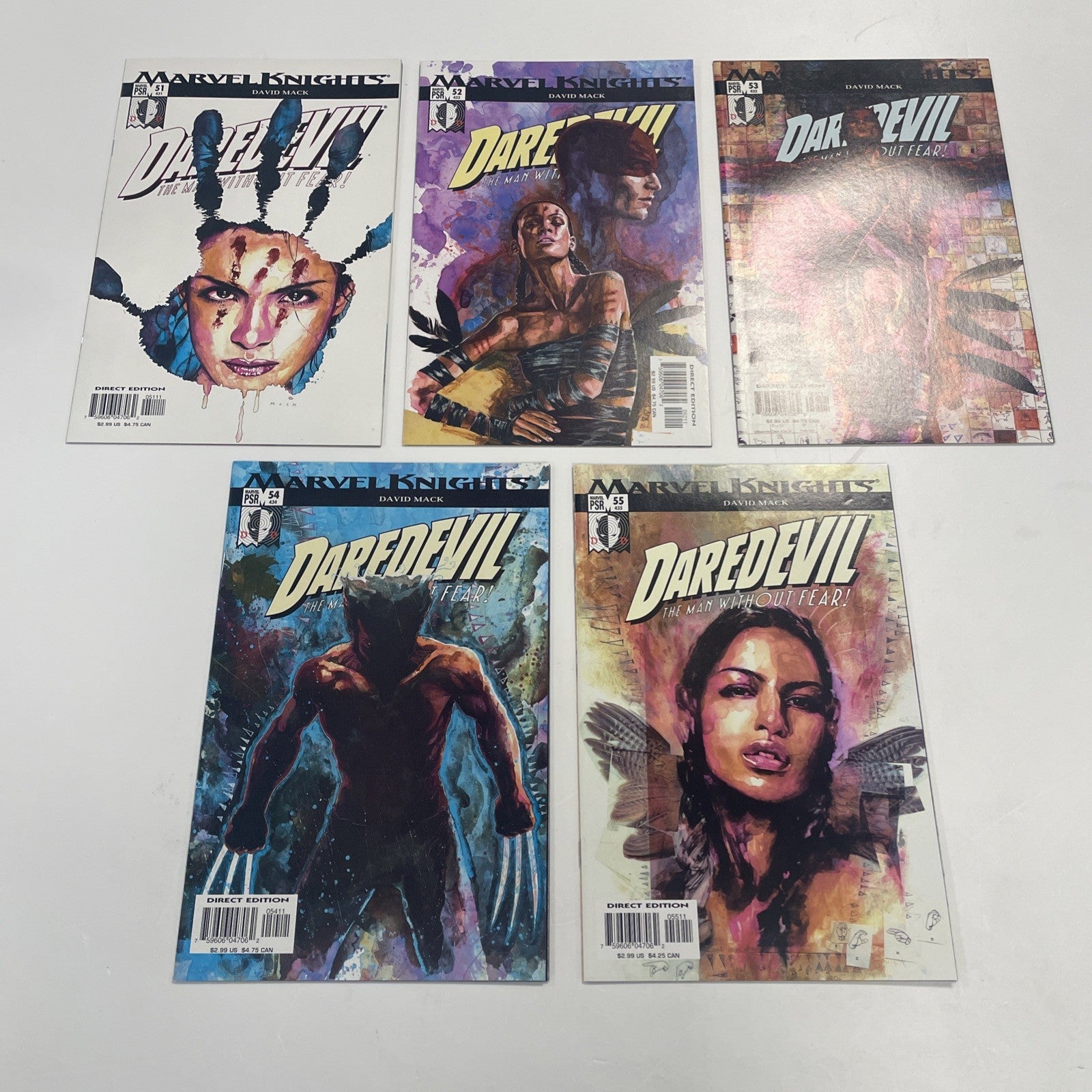 Daredevil #51-55 2003 NM Echo Origin Complete Set0