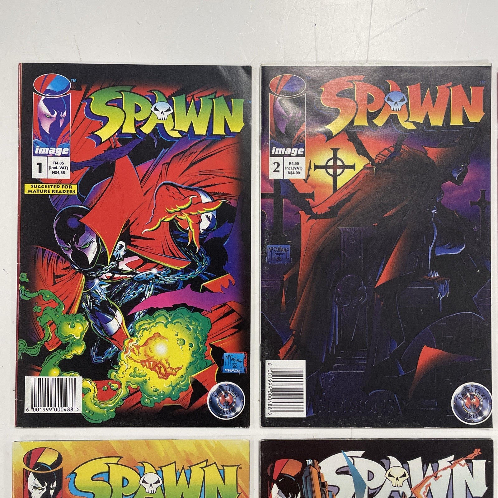 Spawn #1-10 1995 RSA Battleaxe South African Reprints Complete Image McFarlane1