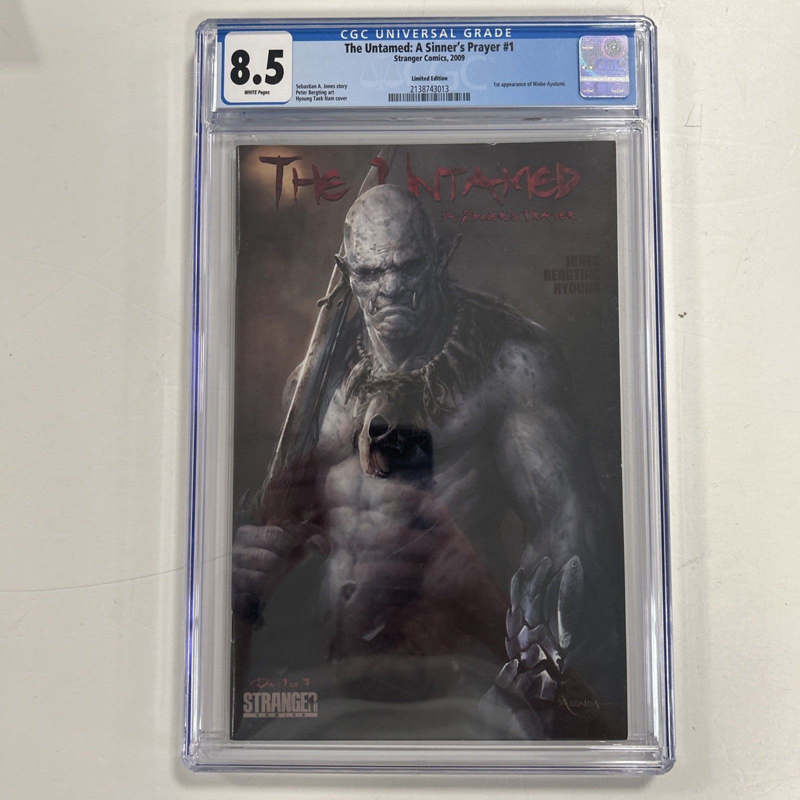 The Untamed: A Sinner's Prayer #1 2009 CGC 8.5 1:10 Variant Stranger Comics0