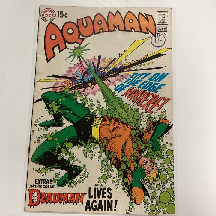 Aquaman #50 1970 VG Nick Cardy Cover Pence Stamp0