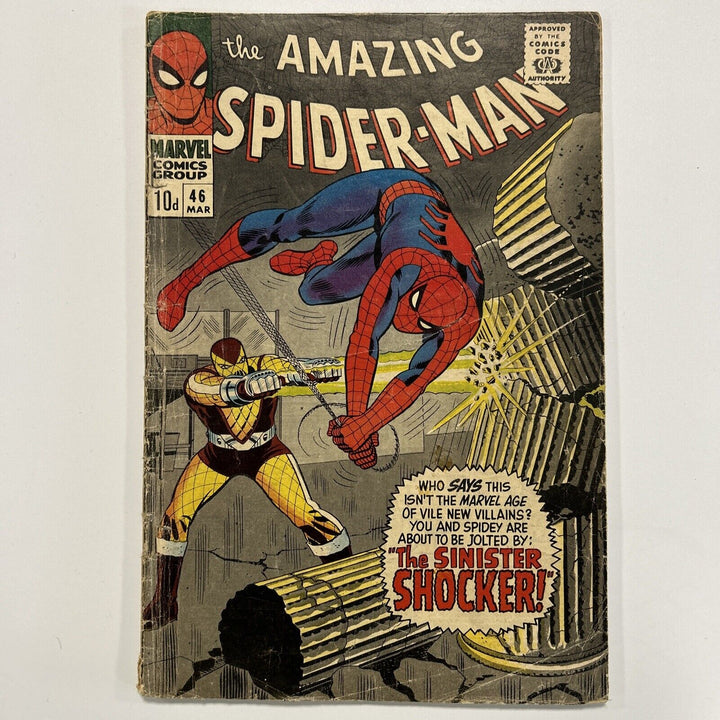 Amazing Spider-Man #46 1967 GD 1st appearance of The Shocker Pence Copy