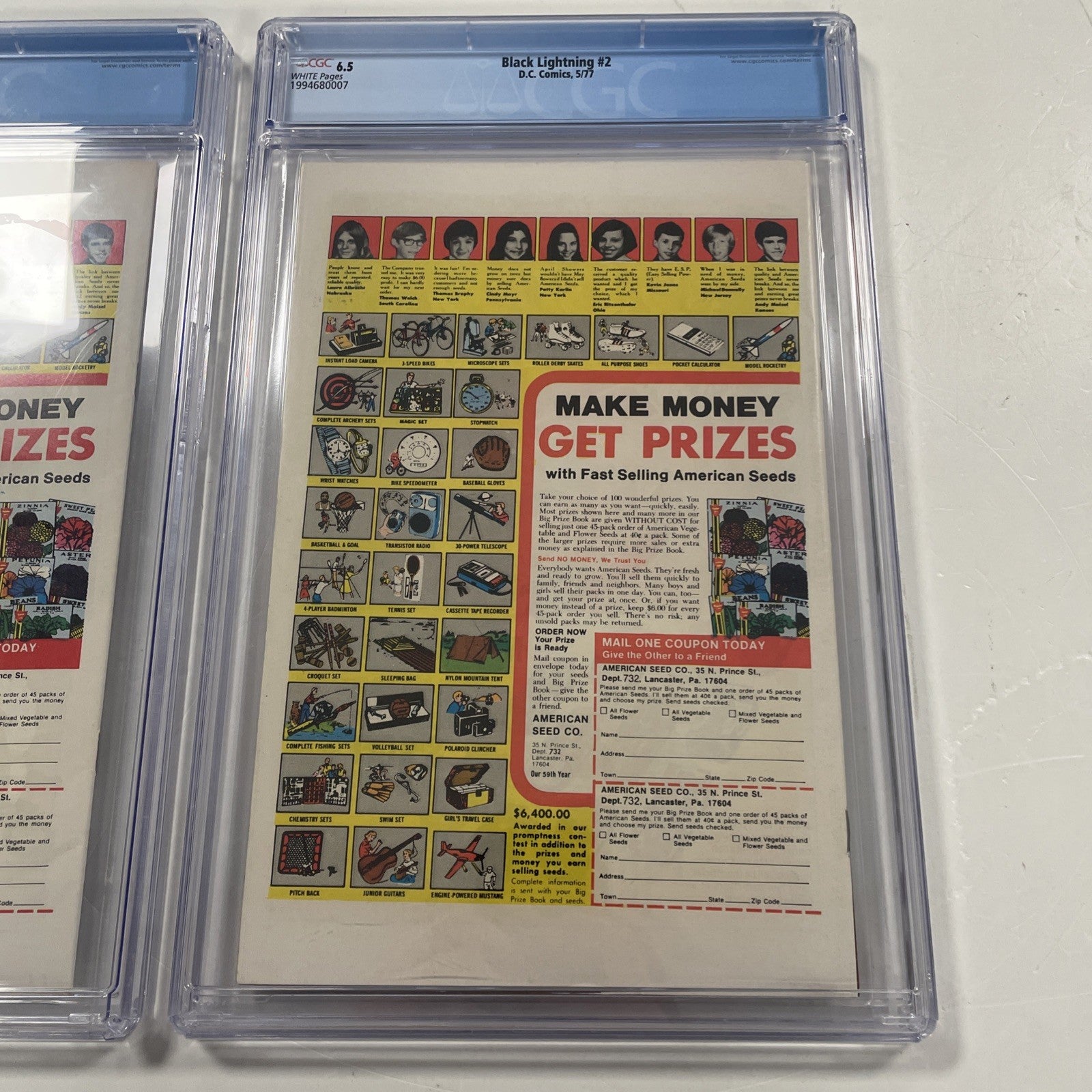 Black Lightning #1 & #2 1977 CGC 7.5 & 6.5 1st App & Origin of Black Lightning15