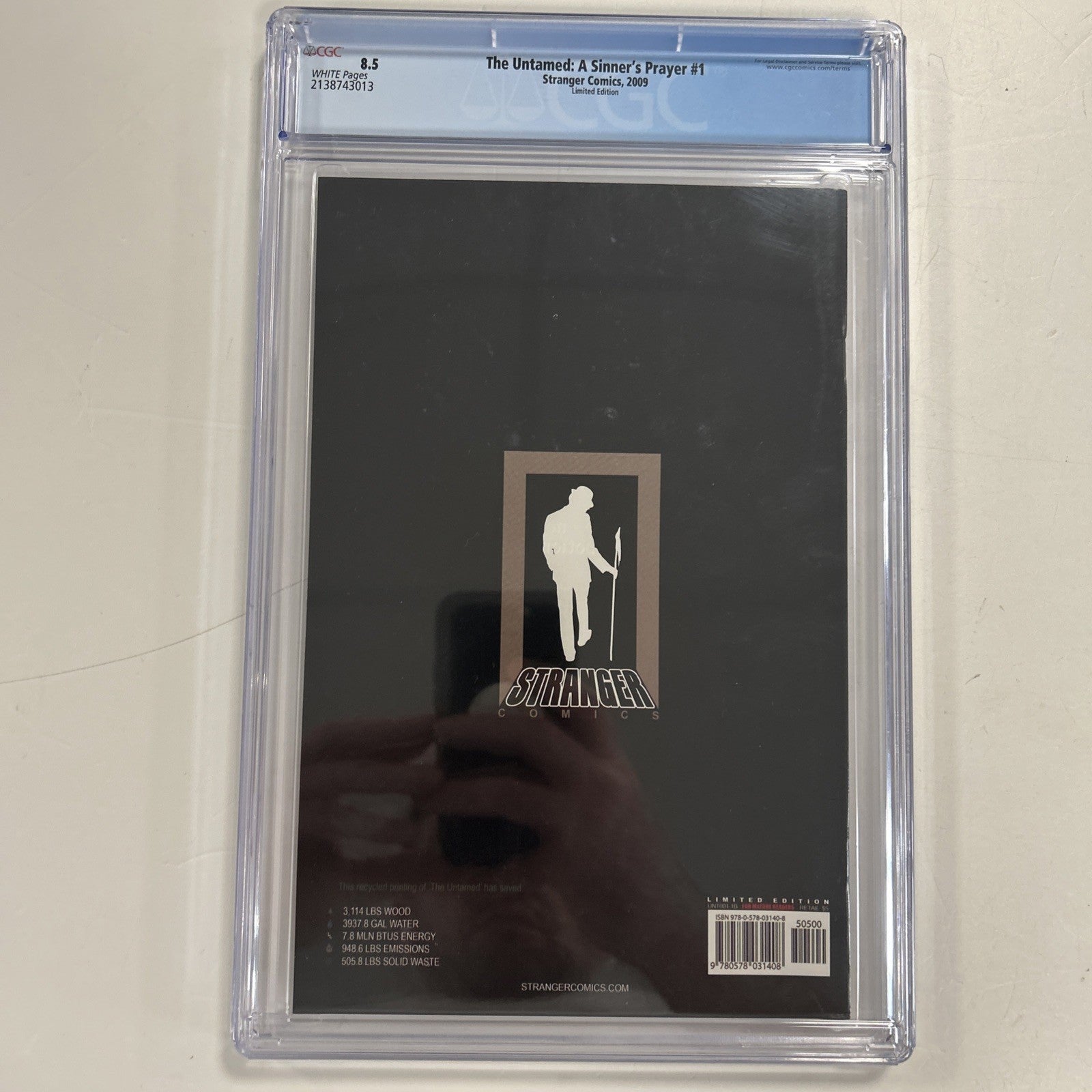 The Untamed: A Sinner's Prayer #1 2009 CGC 8.5 1:10 Variant Stranger Comics8