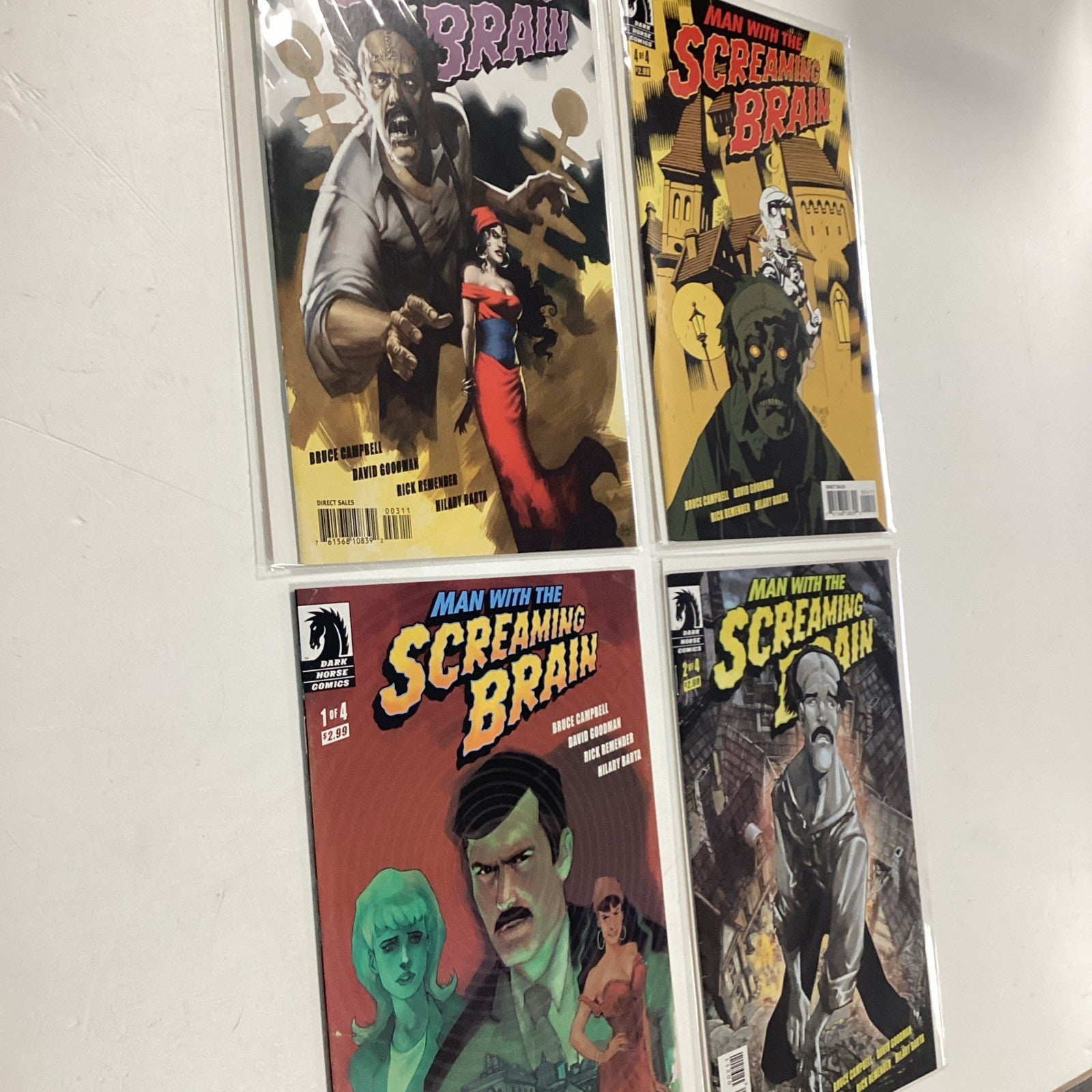 Man With The Screaming Brain #1-4 2005 VF/NM Complete Set4