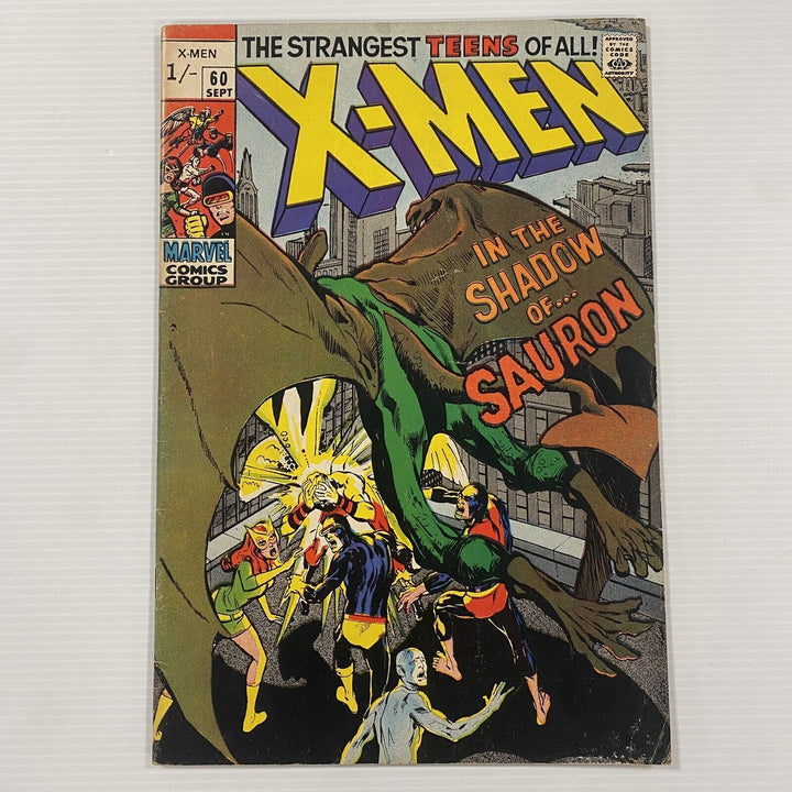 X-Men #60 1969 VG+ 1st Appearance Sauron Pence Copy