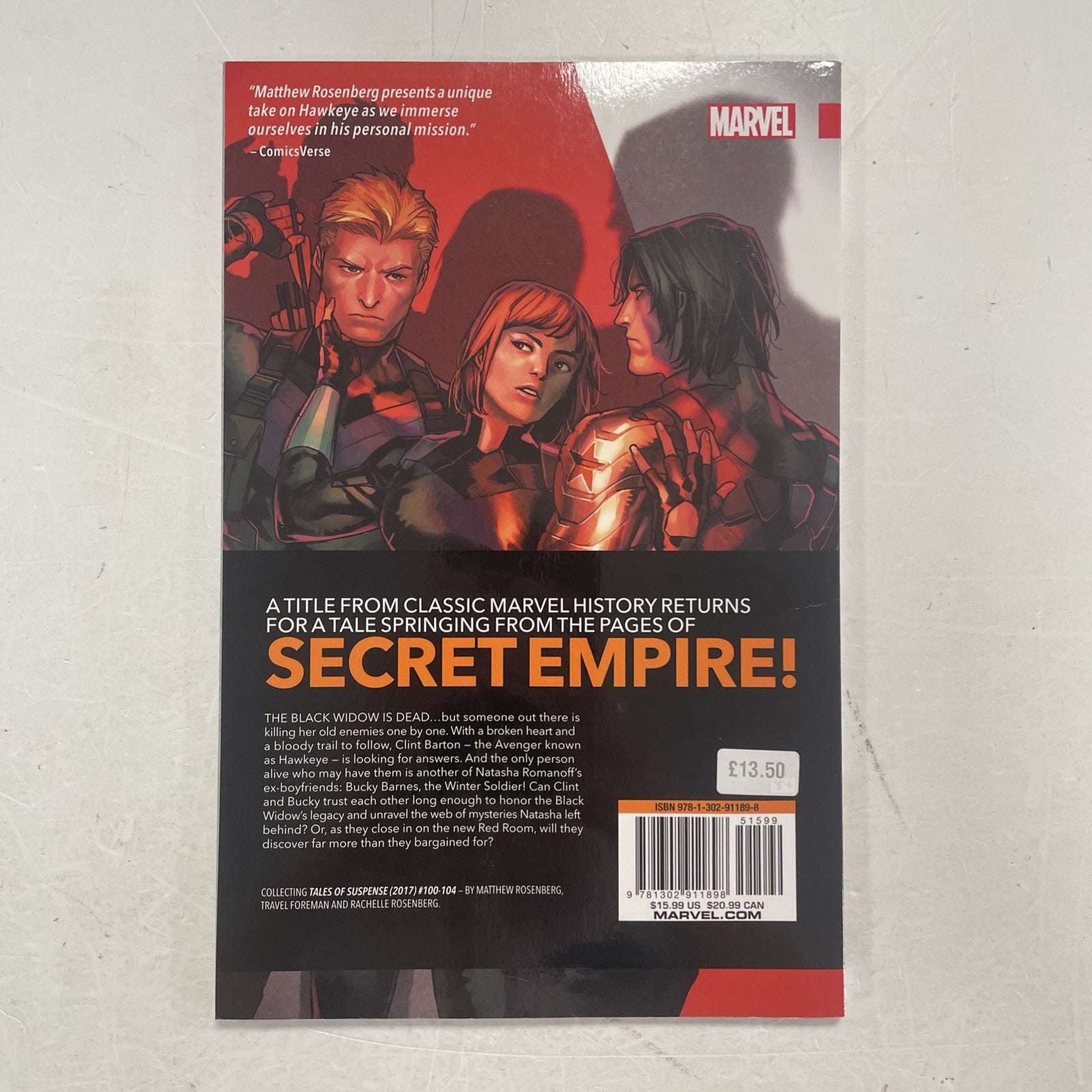 Tales of Suspense: Hawkeye & The Winter Soldier Graphic Novel3