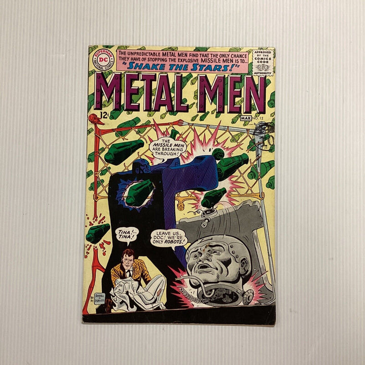 Metal Men #12 1965 VG/FN Cameo App Of The Beatles Pence Stamp