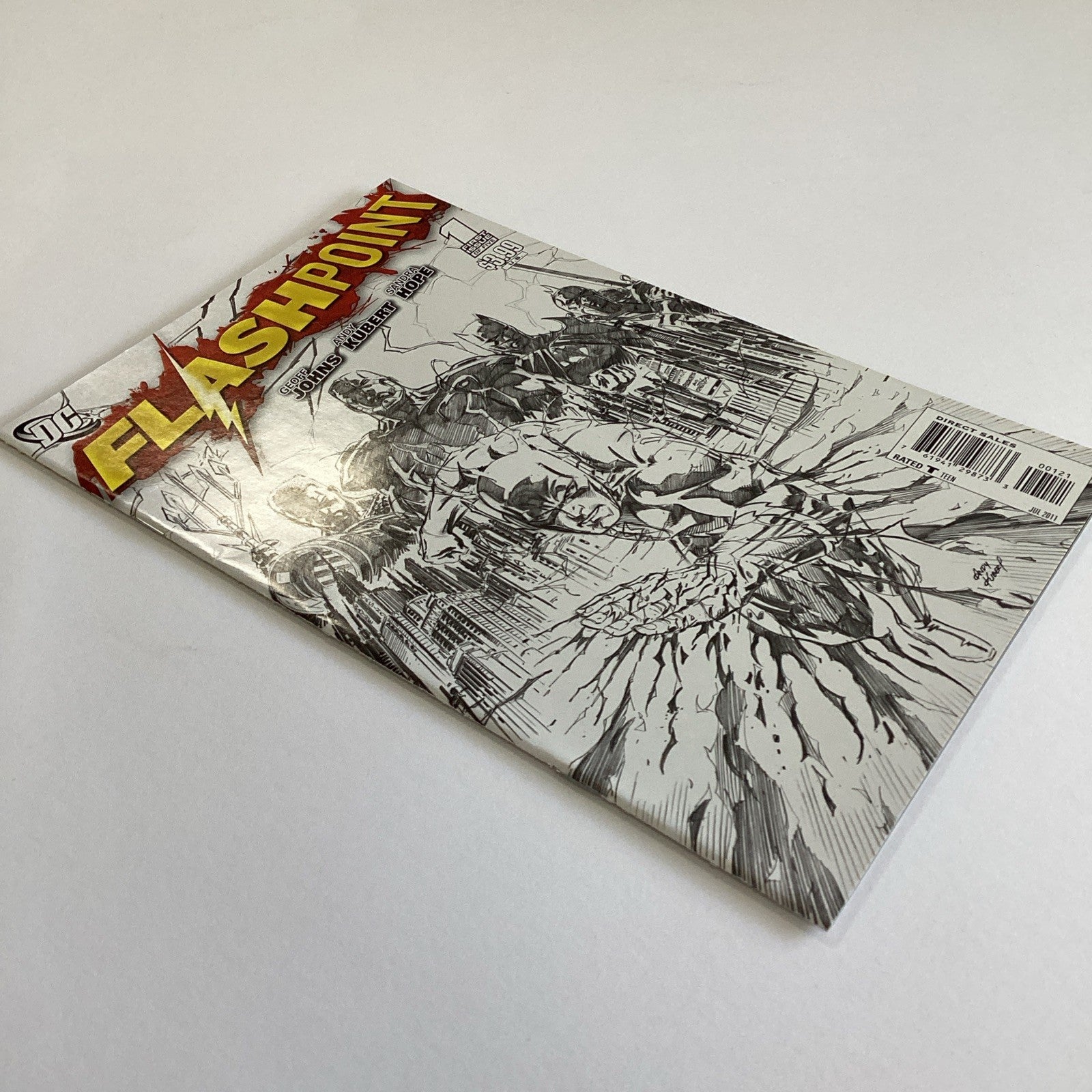 Flashpoint #1-5 2011 VF/NM Complete Set Sketch Variant Covers2