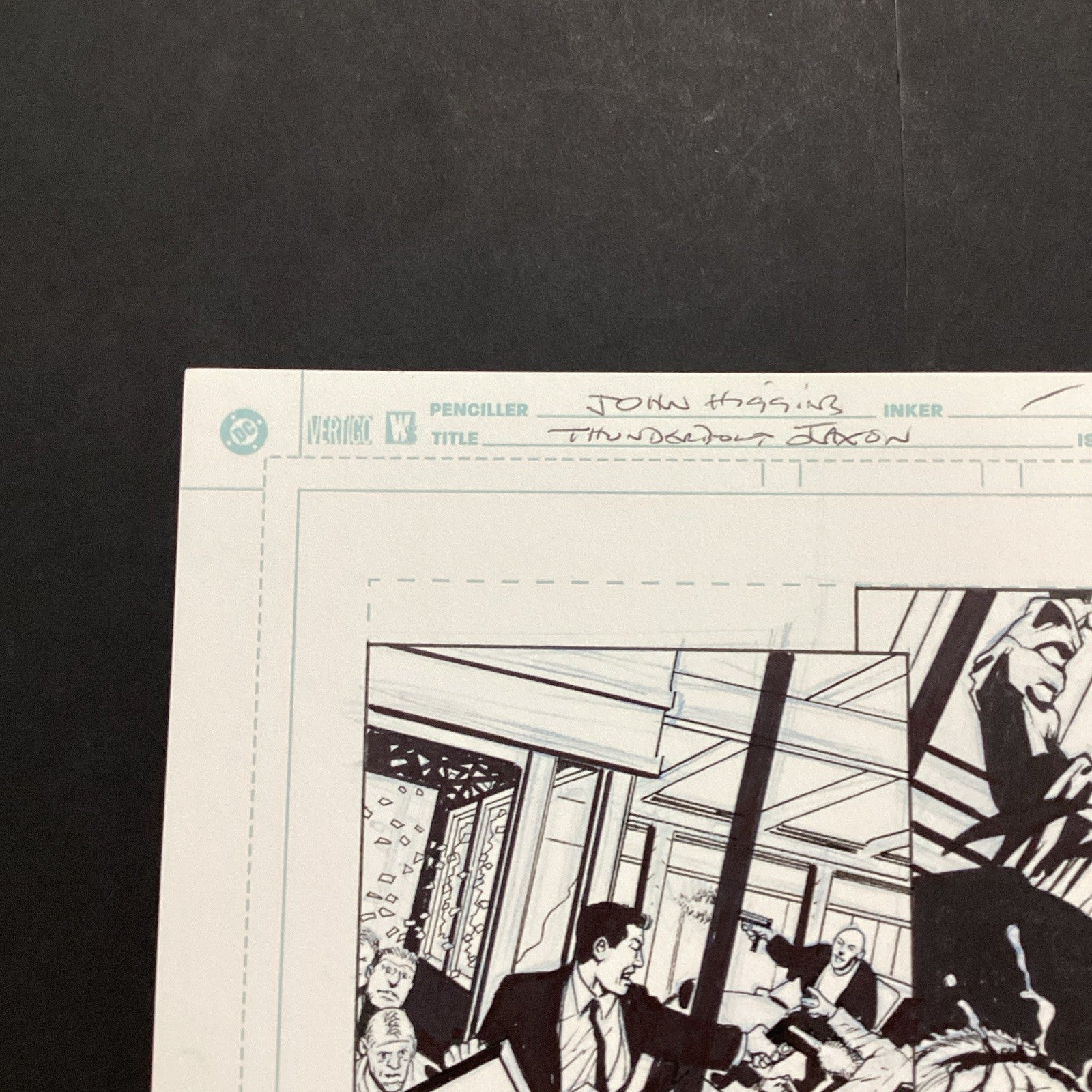 Original Artwork for Thunderbolt Jaxon #2 Page 4 By John Higgins 20063