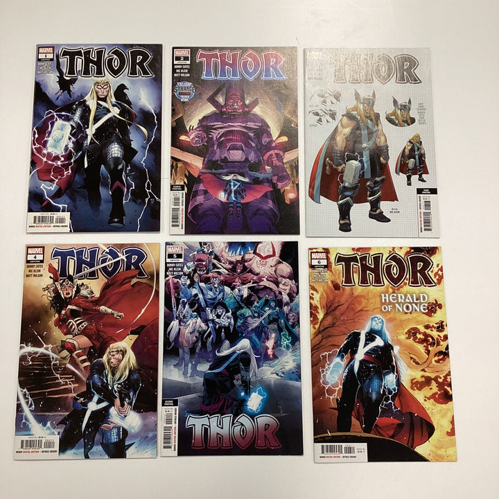 Thor #1-6 2020 VF/NM 1st App Black Winter, Black Infinity Gauntlet & More0