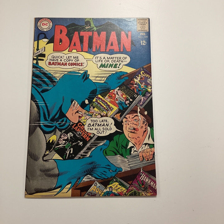 Batman #199 1968 FN+ Infantino Cover Adams Artwork