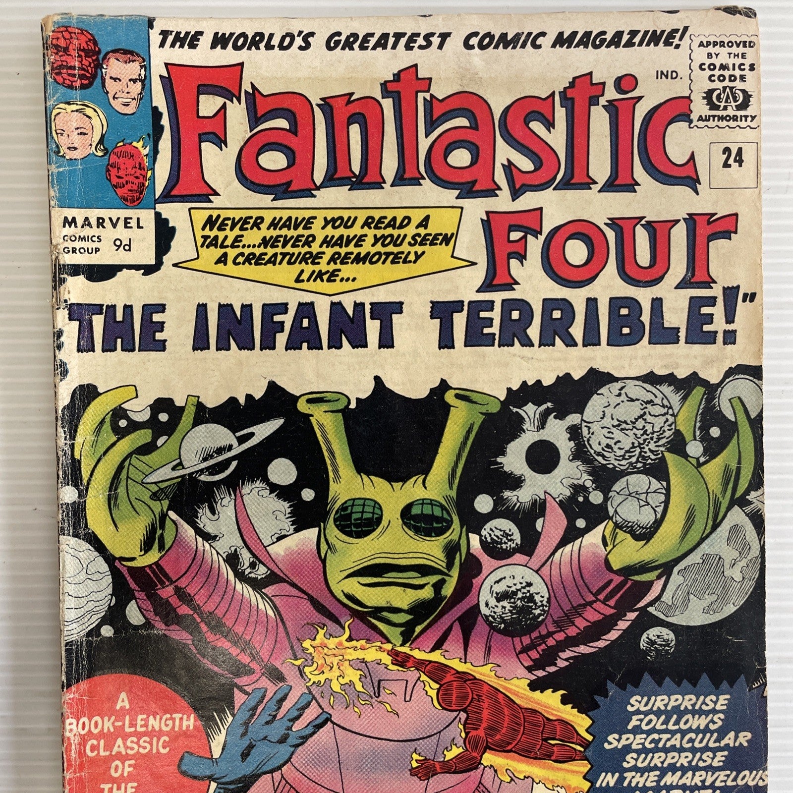 Fantastic Four #24 1964 GD/VG 1st Appearance of Infant Terrible Pence Copy1