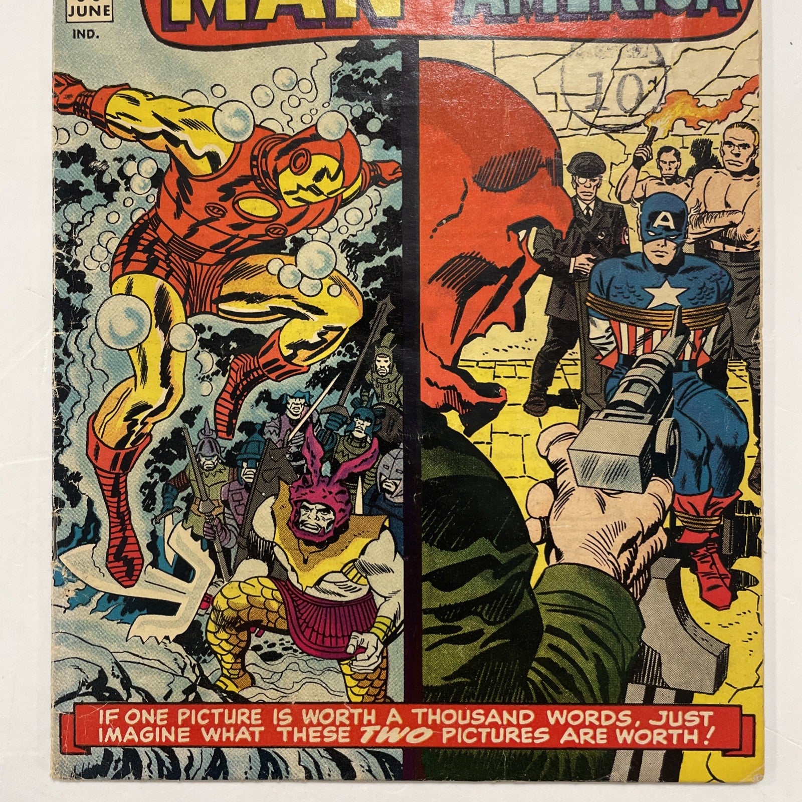 Tales Of Suspense #66 1965 VG+ Origin of Red Skull  Pence Stamp *See Description2
