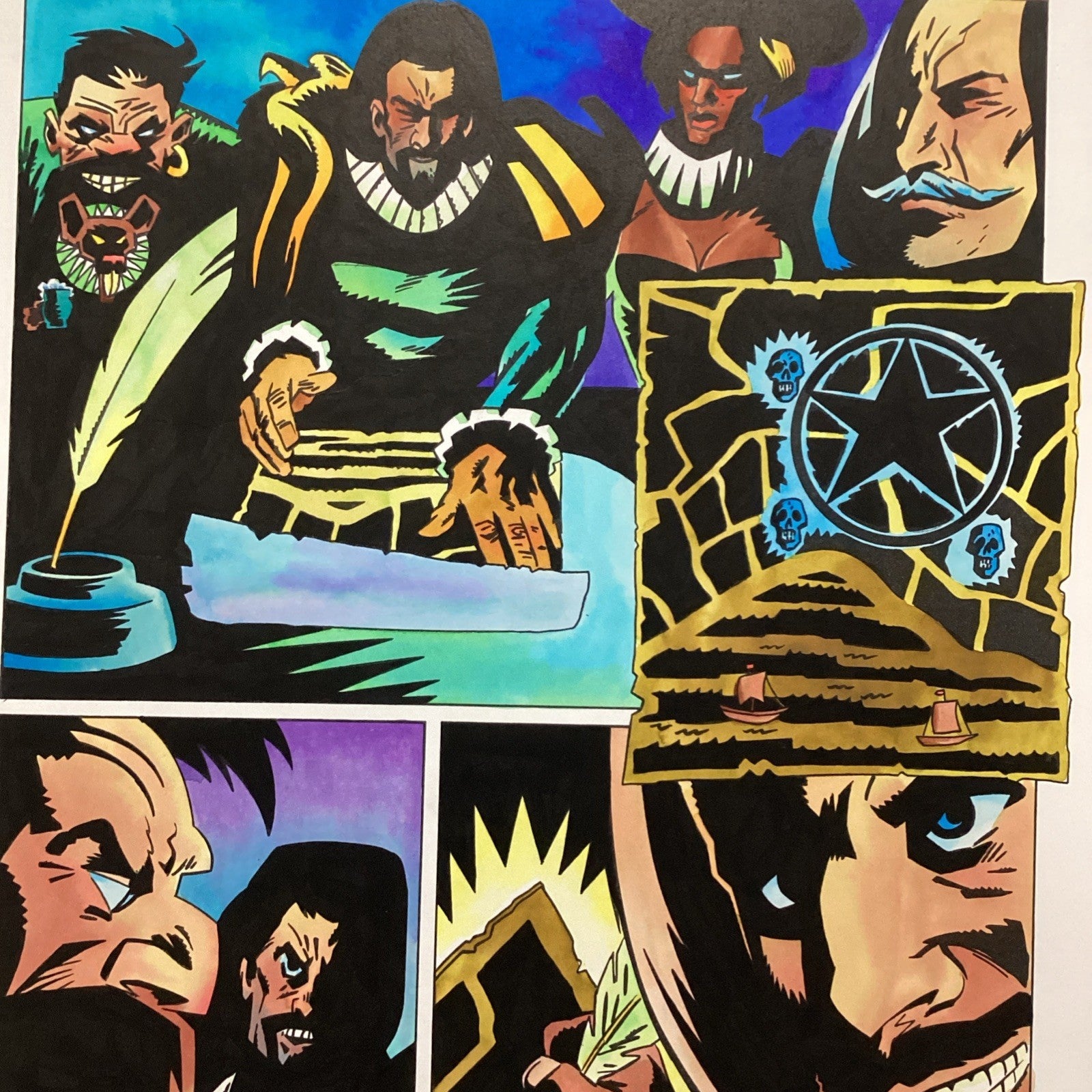 Original Colours Artwork Judge Dredd Megazine #10 Page 37 1995 by Peter B. Smith6