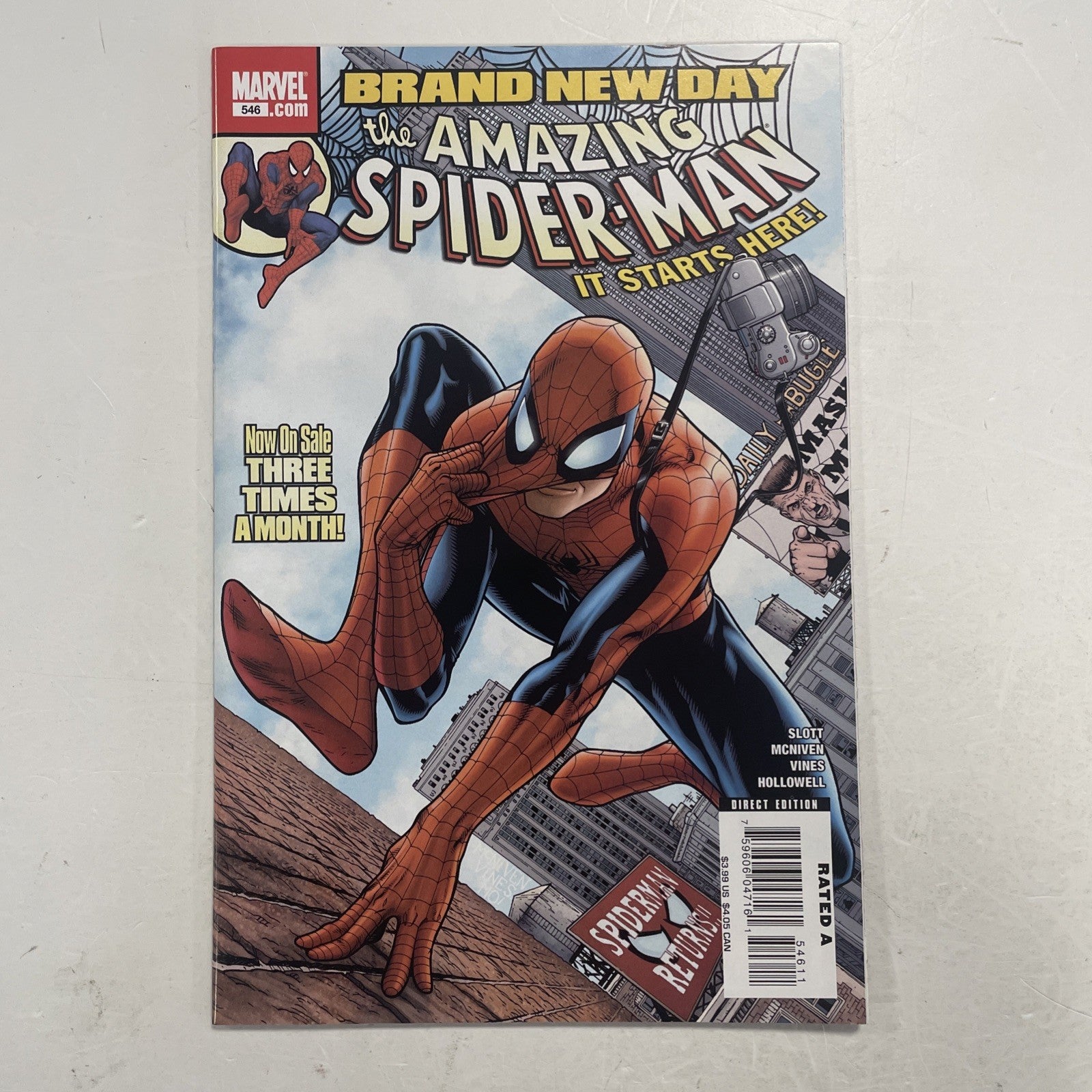 Amazing Spider-Man #546 2008 1st App Appearance Mr Negative & Jackpot Brand New0