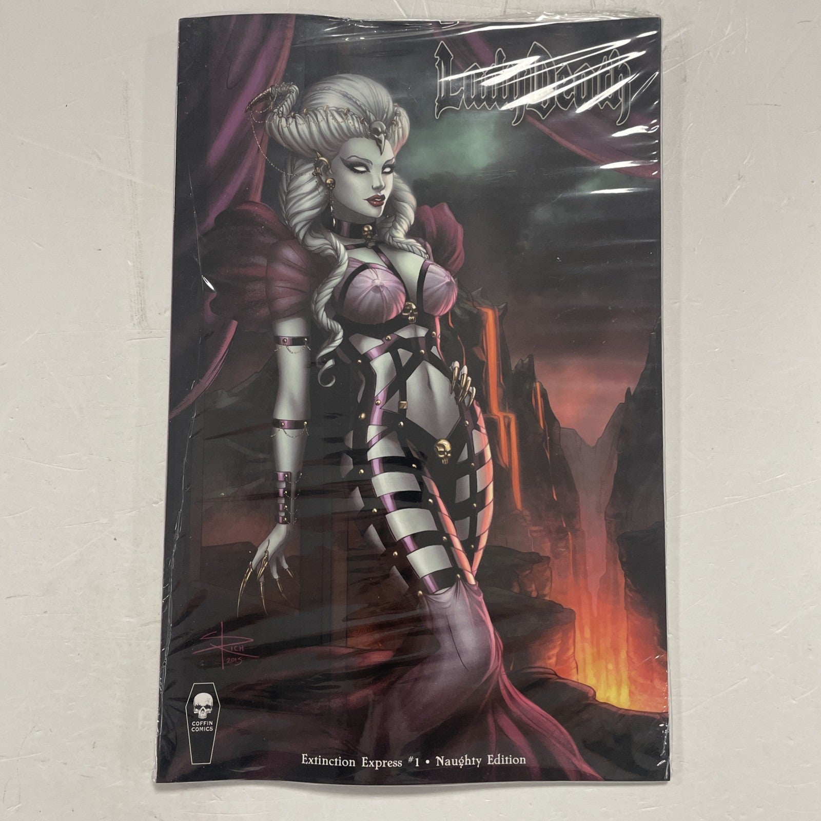 Lady Death: Extinction Express #1 2015 Coffin Comic Naughty Edition Sealed0