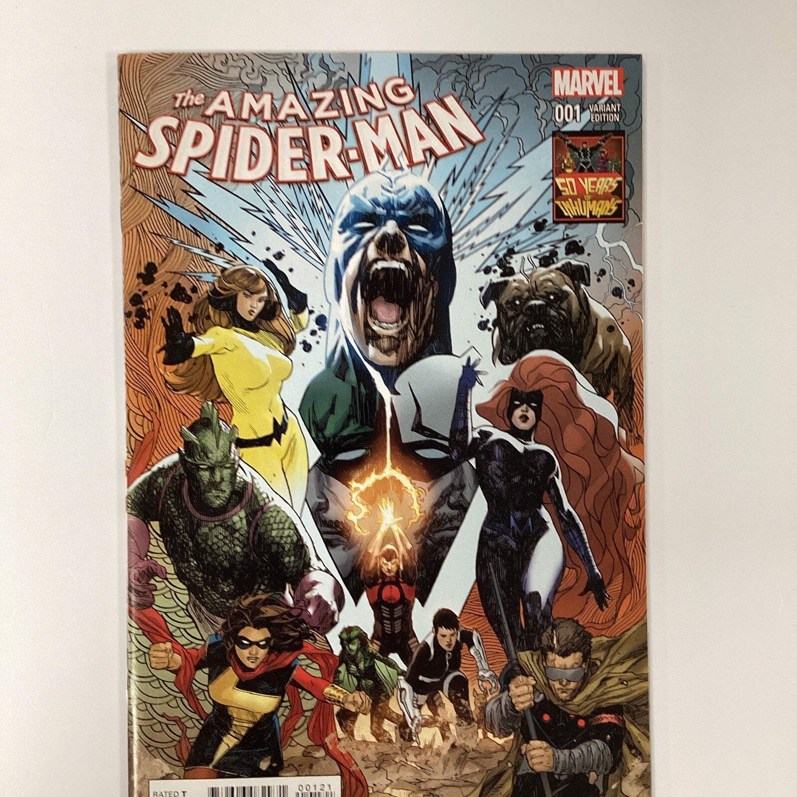 Amazing Spider-Man #1 2015 NM 1:50 Sook Inhumans Variant1
