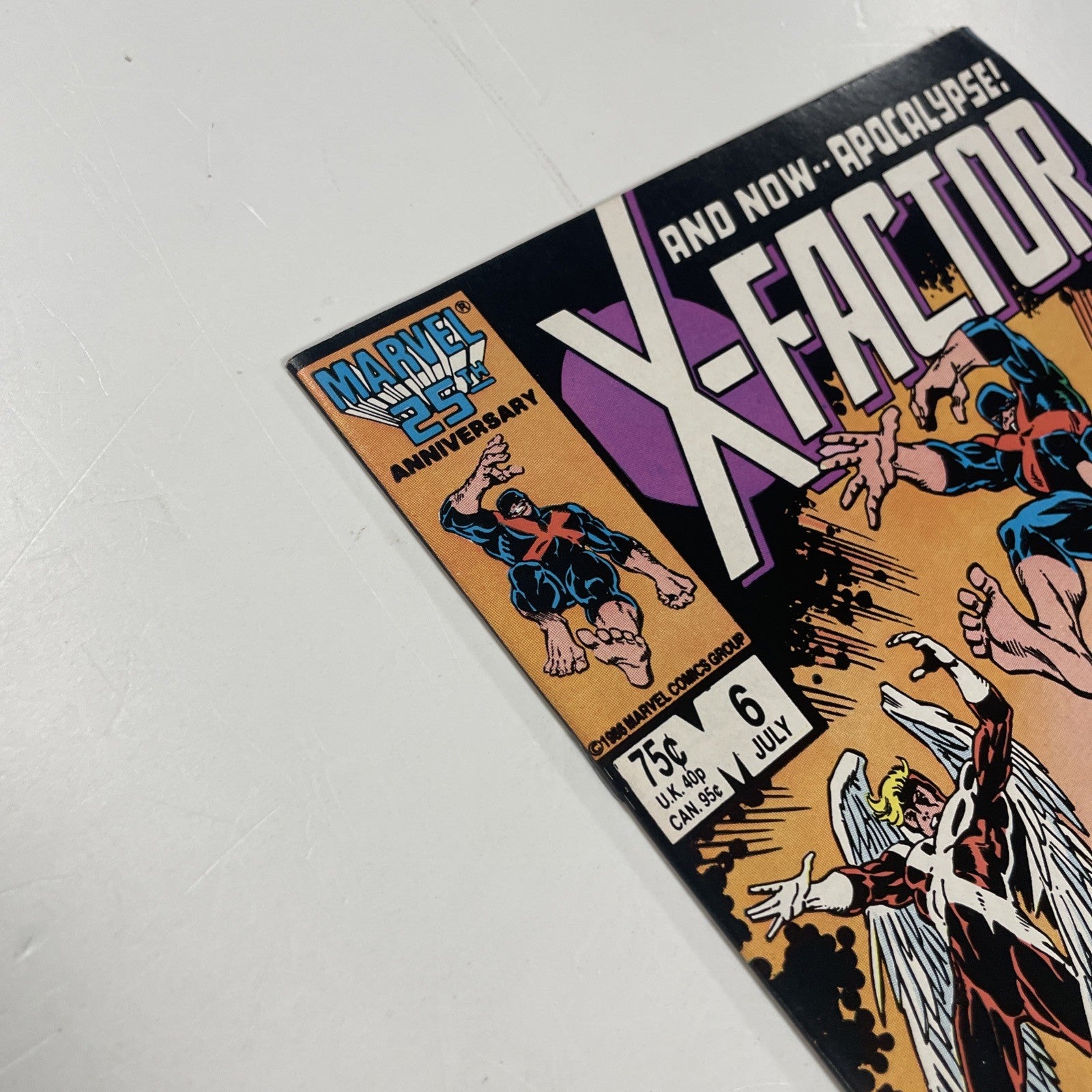 X-factor #6 1986 FN/VF 1st Full Appearance of Apocalypse (4)5