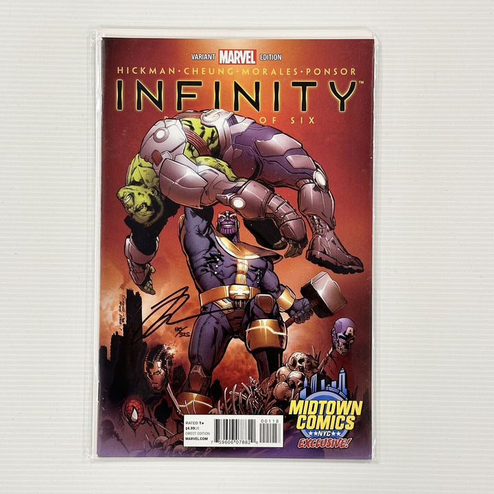 Infinity #1 2013 VF/NM Midtown Variant Signed Jonathan Hickman DF CoA #80/325