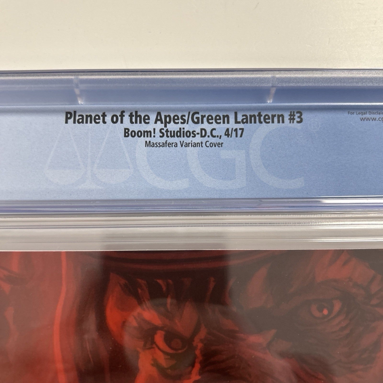 Planet of the Apes/Green Lantern #3 2017 CGC 9.8  Massafera 1:40 Virgin Variant16