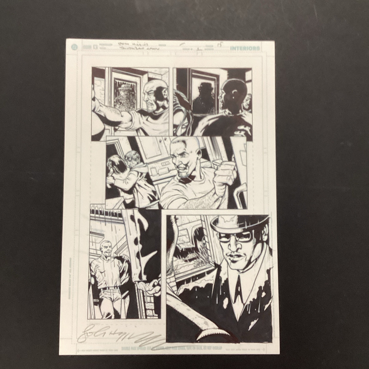 Original Artwork for Thunderbolt Jaxon #1 Page 15 By John Higgins 20060