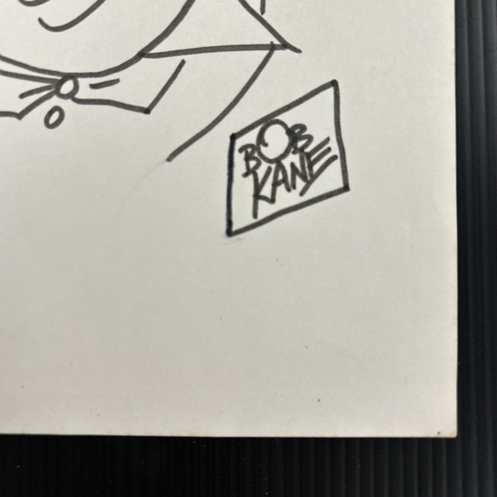 Bob Kane Hand Drawn Original Penguin Art Sketch Signed with COA 14x23cm10
