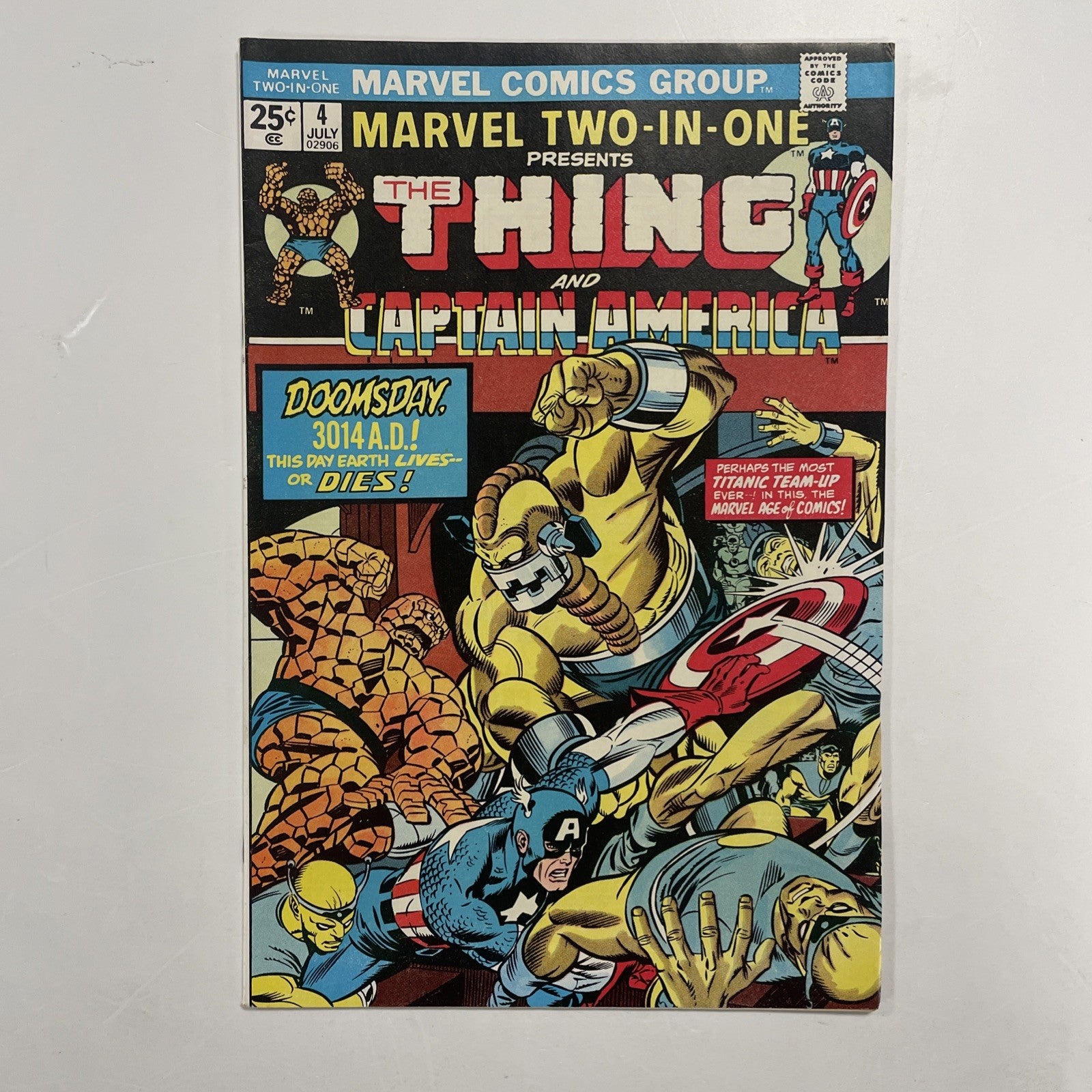 Marvel Two-In-One presents Thing and Captain America #4 1974 FN/VF0