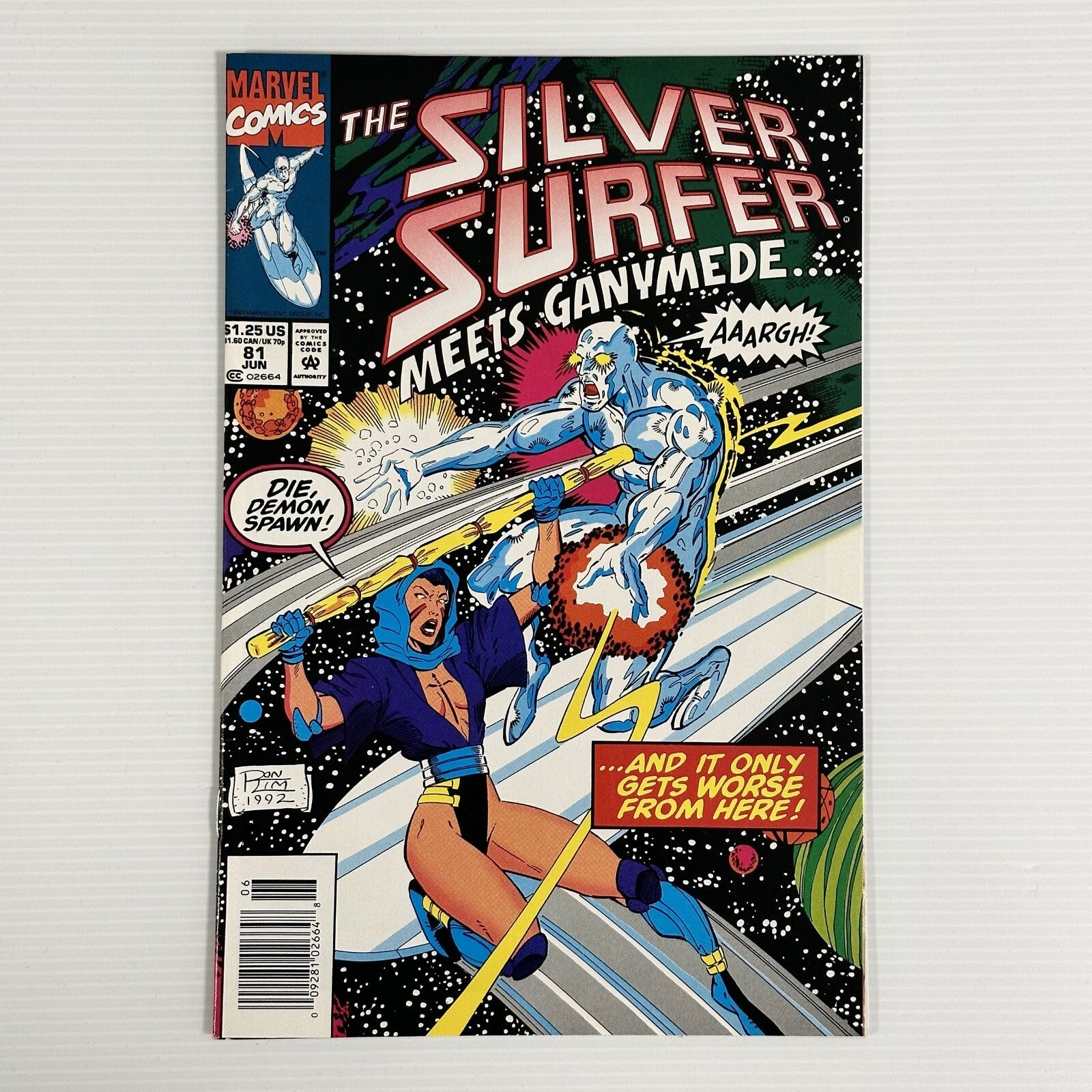 Silver Surfer #81 1993 NM- 1st appearance of Tyrant Newsstand Copy0