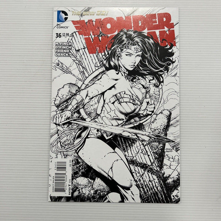 Wonder Woman #36 2015 NM David Finch 1:50 sketch variant