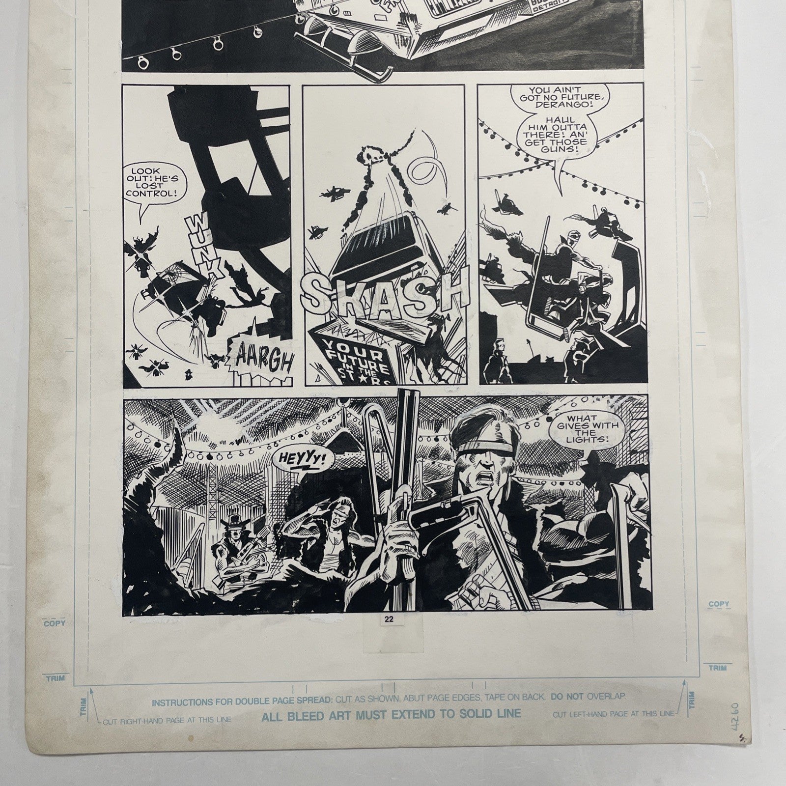 Lee Sullivan Original Art for Marvel's Robocop #8 Page 22 19902