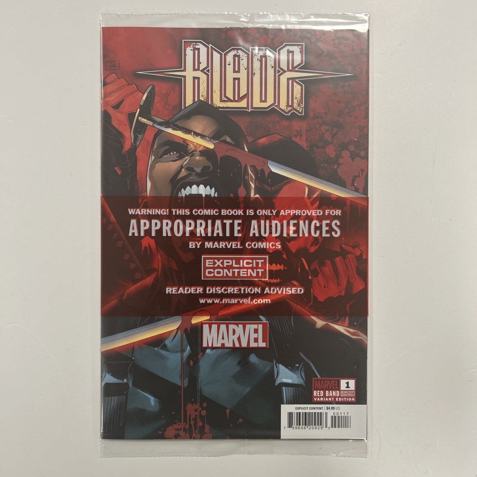 Blade #1 2024 NM Red Band Edwin Galmon 1:25 Variant Polybagged0