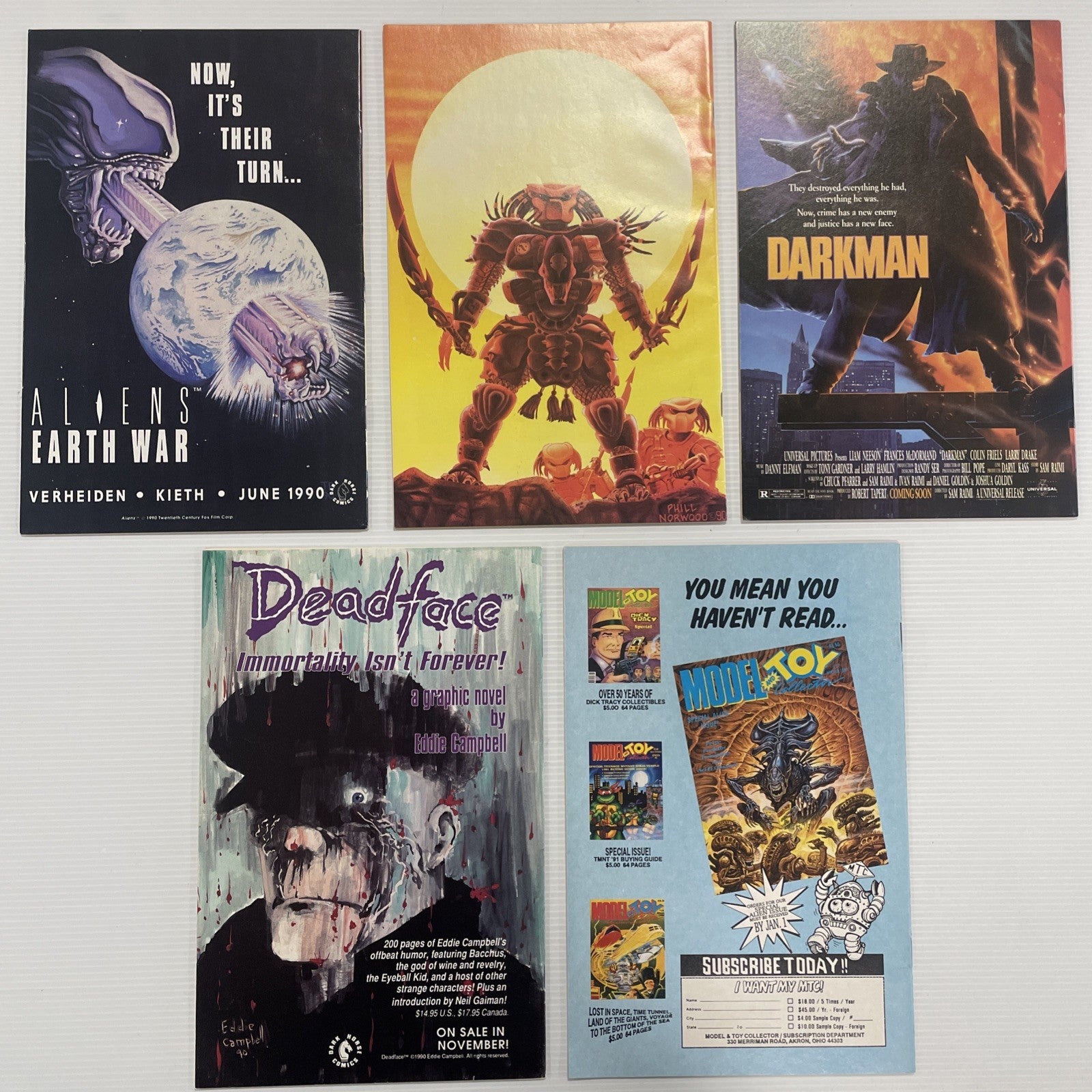 Aliens vs Predator #0 #1-4 1990 Avg. FN/VF Complete Set Dark Horse Comics7