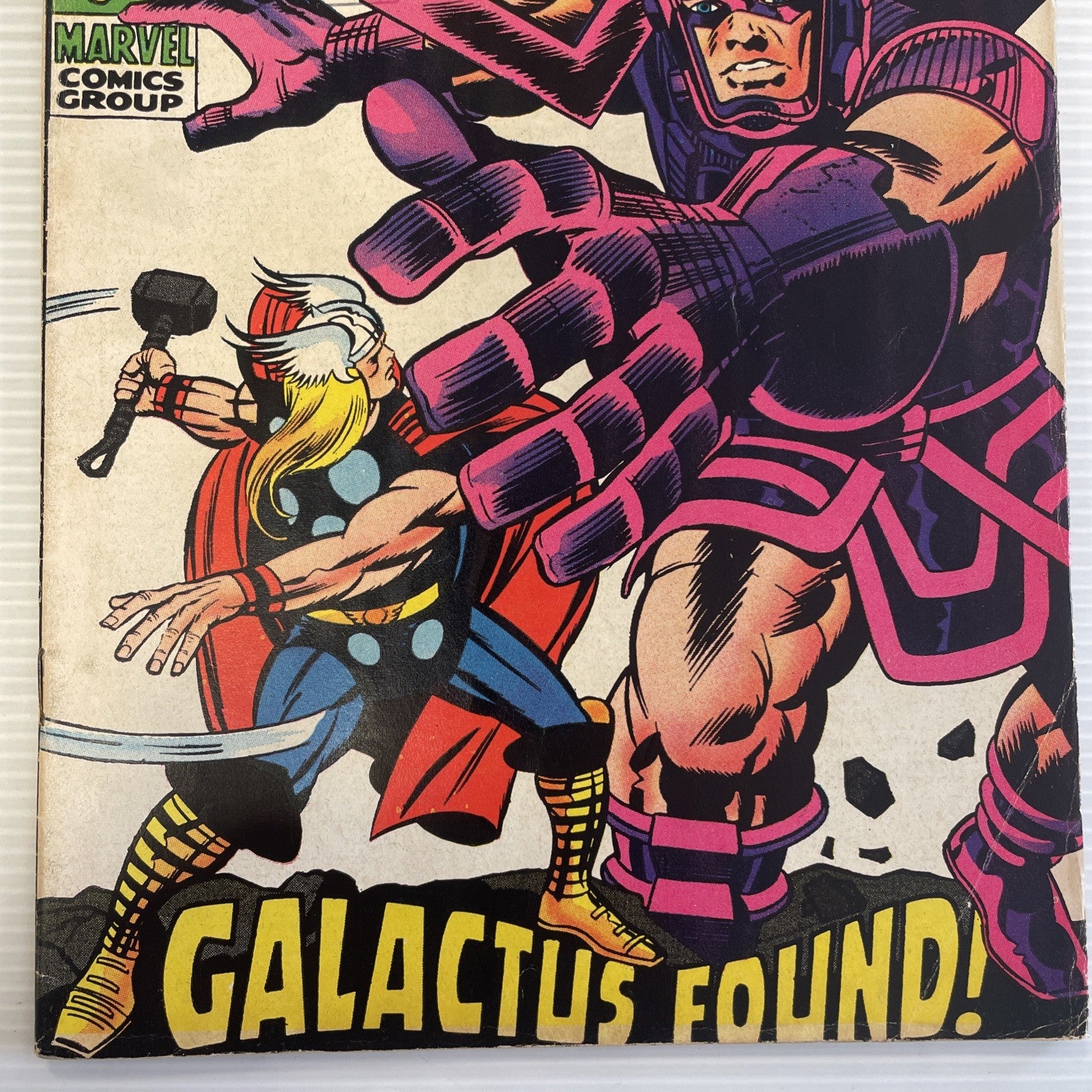 The Mighty Thor #168 1969 VG+ Origin of Galactus 2x stamps on cover2
