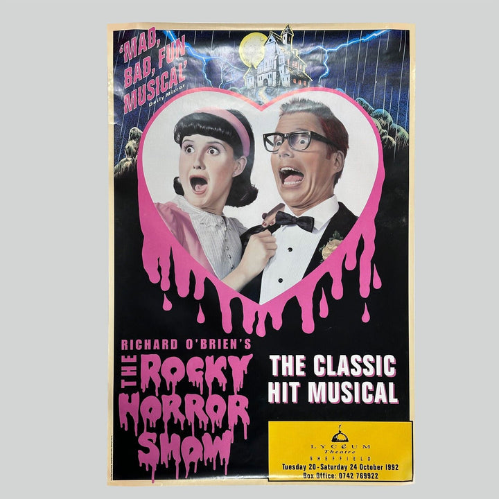 The Rocky Horror Show Original Theatre Poster 1992 Lyceum Sheffield 20x30"