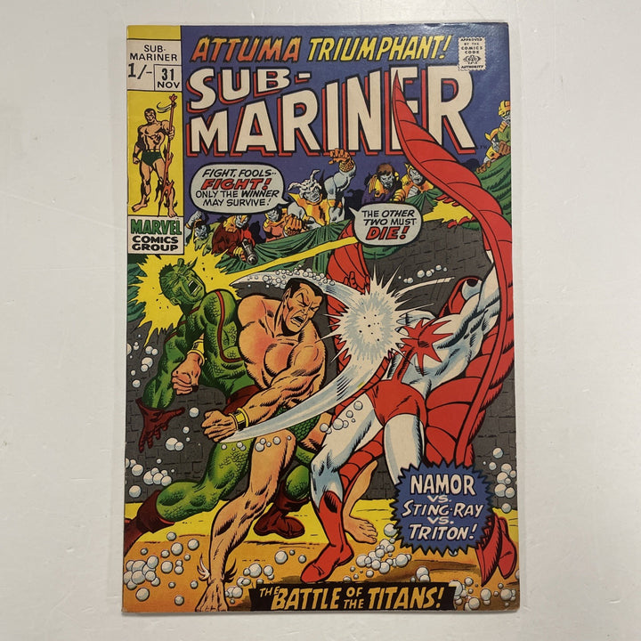 Sub-mariner #31 1970 FN Pence Copy0
